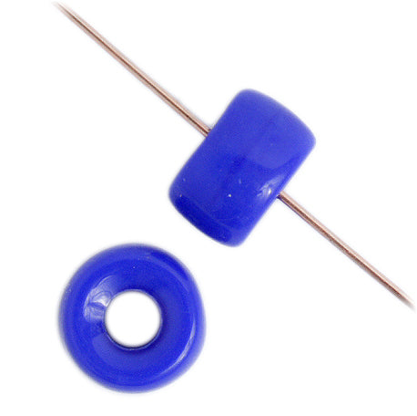Crow Beads - 9mm - Opaque Royal Blue (100pcs)
