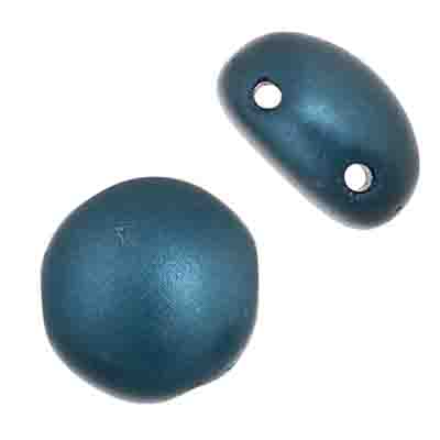 Candy Beads - 12mm - Petrol Blue Pearl Pastel (Strand)