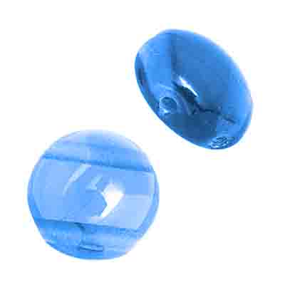 Candy Beads - 12mm - Light Sapphire Transparent (Strand)