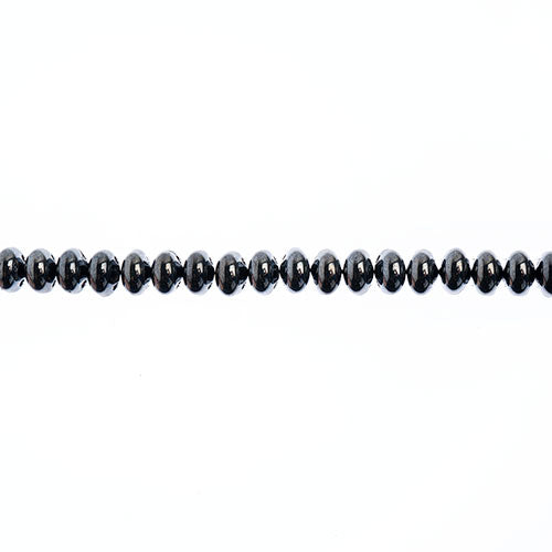 Candy Oval Beads - 4x6mm - Hematite (Strand)