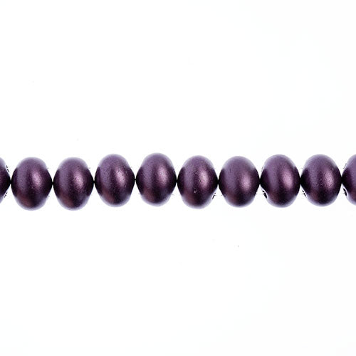 Candy Oval Beads - 6x8mm - Purple Pastel (Strand)