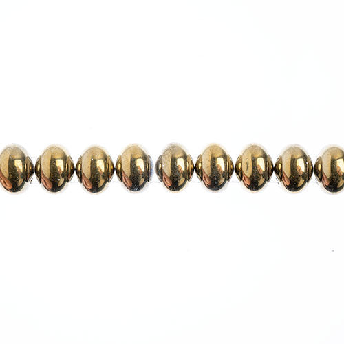 Candy Oval Beads - 6x8mm - Crystal Aurum (Strand)
