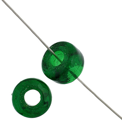 Crow Beads - 10mm - Transparent Green (Strand Apx 149pcs)