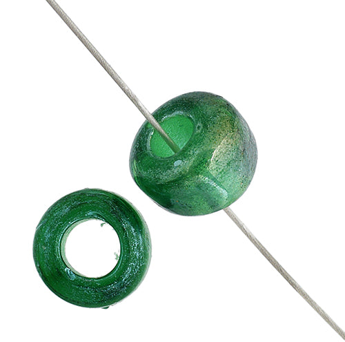Crow Beads - 10mm - Transparent Luster Emerald Green (Strand Apx 149pcs)