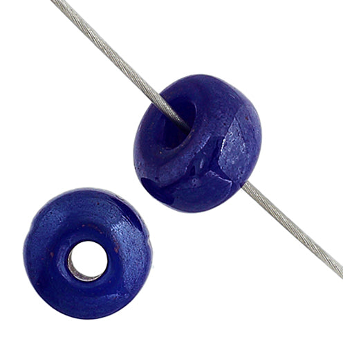 Crow Beads - 6mm - Opaque Luster Blue (Strand Apx 220pcs)