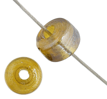 Crow Beads - 6mm - Transparent Luster Dark Topaz (Strand Apx 220pcs)