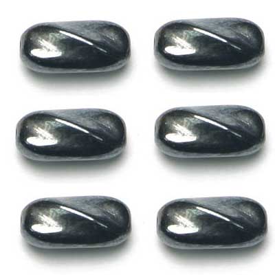 Twisted Rectangle - 7x13mm - Hematite (10)