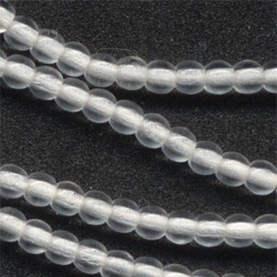 Glass Beads Round - 3mm - Crystal (strand)