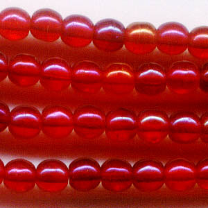 Glass Beads Round - 4mm - Garnet Multi AB (strand)
