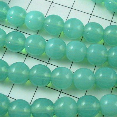 Glass Beads Round - 6mm - Jade Opal (strand)