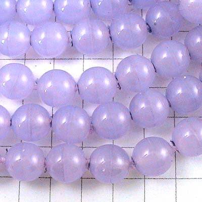 Glass Beads Round - 8mm - You Look Mauvelous  (strand 25)