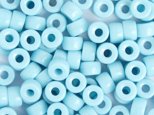 Crow Beads - 9mm - Opaque Light Blue (100pcs)