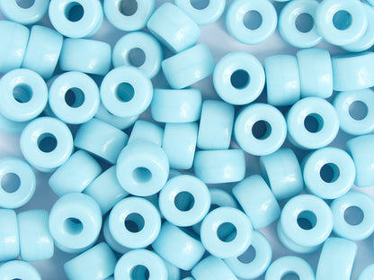 Crow Beads - 9mm - Opaque Light Blue (100pcs)