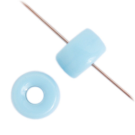 Crow Beads - 9mm - Opaque Light Blue (100pcs)