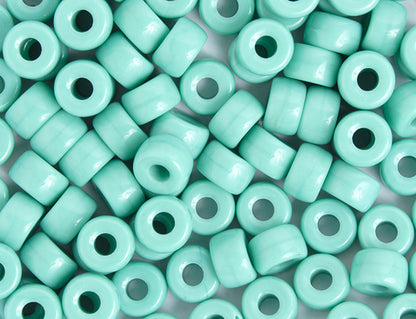 Crow Beads - 9mm - Opaque Turquoise (100pcs)