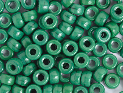 Crow Beads - 9mm - Opaque Green (100pcs)