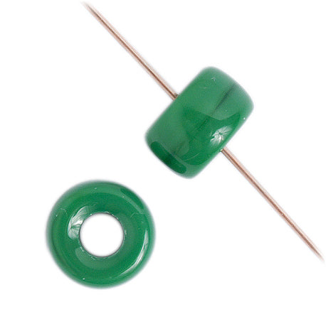 Crow Beads - 9mm - Opaque Green (100pcs)