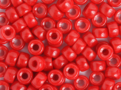Crow Beads - 9mm - Opaque Red (100pcs)