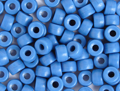 Crow Beads - 9mm - Opaque Medium Blue (100pcs)