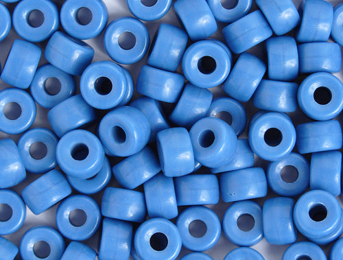 Crow Beads - 9mm - Opaque Medium Blue (100pcs)