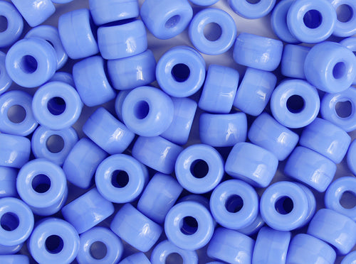 Crow Beads - 9mm - Periwinkle Blue (100pcs)
