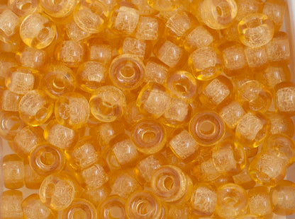 Mini Crow Beads - 6mm - Transparent Light Topaz (500pcs)