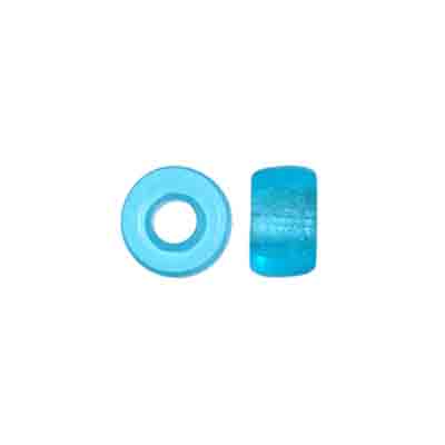 Crow Beads - 9mm - Transparent Aqua (100pcs)
