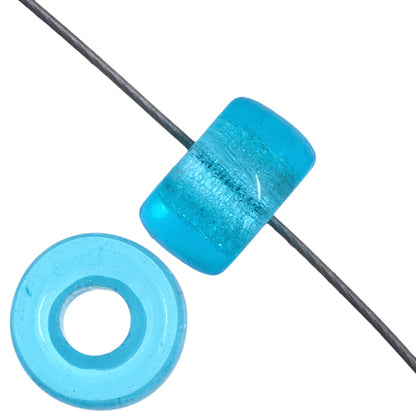 Crow Beads - 9mm - Transparent Aqua (100pcs)