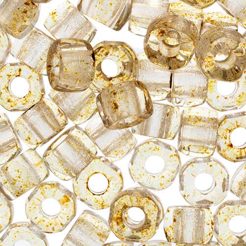 Cut Crow Beads - 9mm - Crystal Picasso (100pcs)