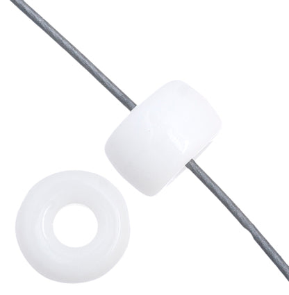 Mini Crow Beads - 6mm - Opaque White (500pcs)