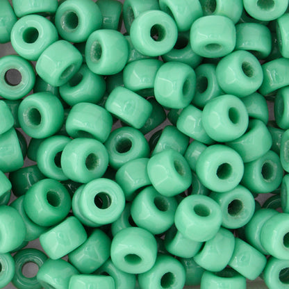 Mini Crow Beads - 6mm - Opaque Turquoise (500pcs)