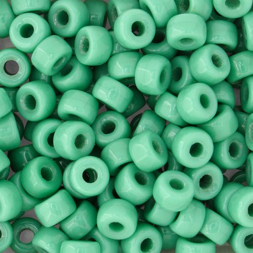 Mini Crow Beads - 6mm - Opaque Turquoise (500pcs)