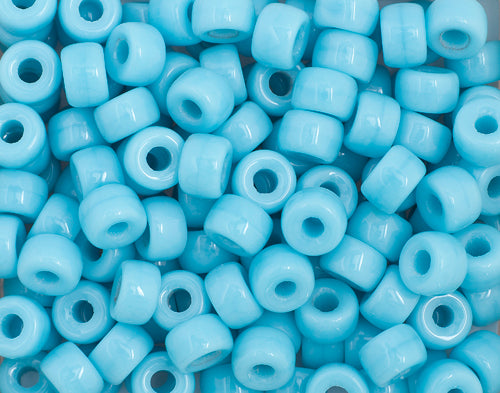 Mini Crow Beads - 6mm - Opaque Light Blue (500pcs)