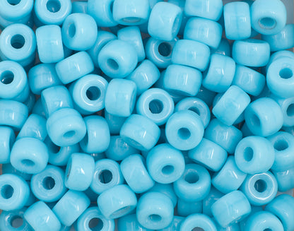 Mini Crow Beads - 6mm - Opaque Light Blue (500pcs)