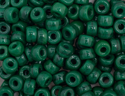 Mini Crow Beads - 6mm - Opaque Dark Green (500pcs)