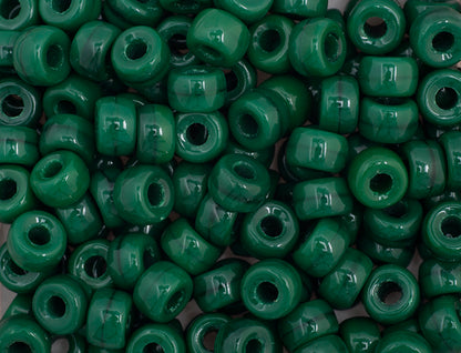 Mini Crow Beads - 6mm - Opaque Dark Green (500pcs)