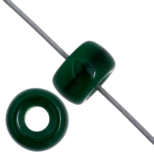 Mini Crow Beads - 6mm - Opaque Dark Green (500pcs)