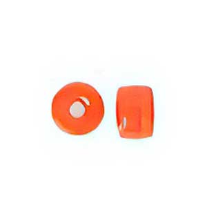 Mini Crow Beads - 6mm - Opaque Orange (500pcs)