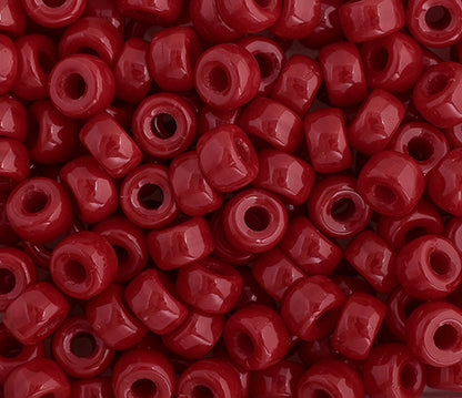 Mini Crow Beads - 6mm - Opaque Red (500pcs)