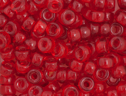 Mini Crow Beads - 6mm - Transparent Red (500pcs)