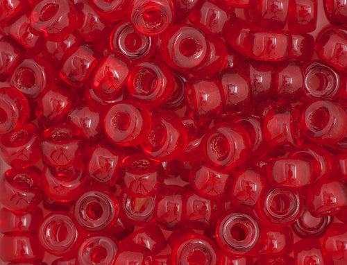 Mini Crow Beads - 6mm - Transparent Red (500pcs)