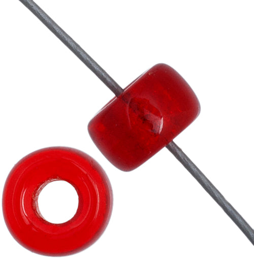 Mini Crow Beads - 6mm - Transparent Red (500pcs)