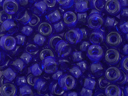 Mini Crow Beads - 6mm - Transparent Royal Blue (500pcs)