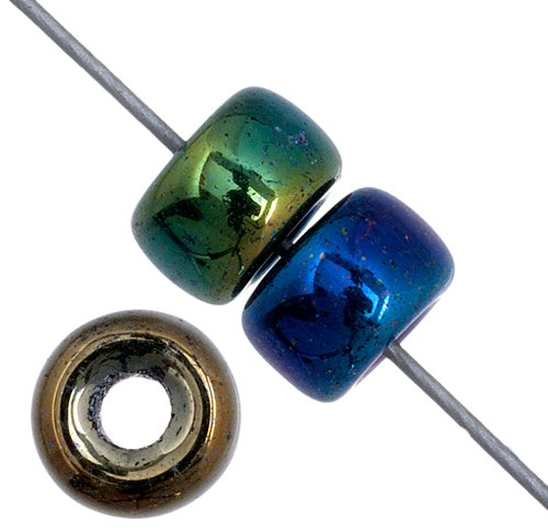 Mini Crow Beads - 6mm - Opaque Blue AB (500pcs)