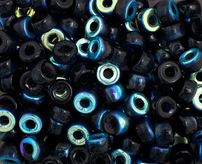 Mini Crow Beads - 6mm - Black AB (500pcs)