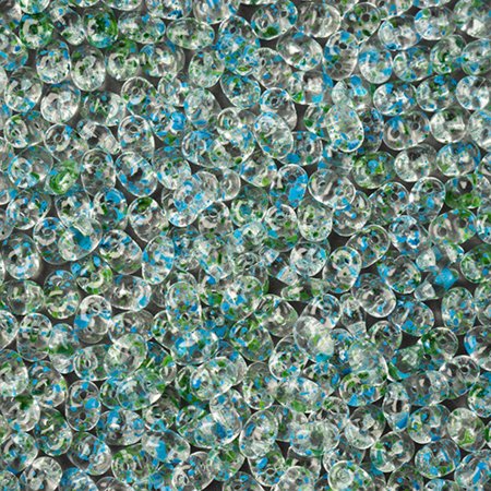 Superduos - Crystal Confetti Splash Blue Green