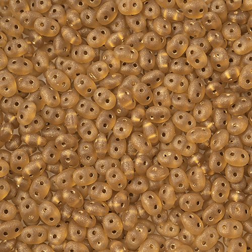 Superduos - Topaz Bronze Ice Lined