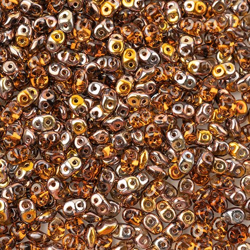 Superduos - Dark Topaz Capri Gold