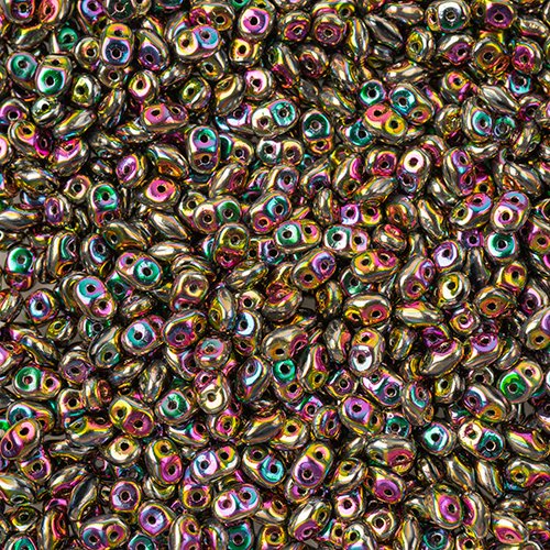 Superduos - Jet Full Vitrail Green