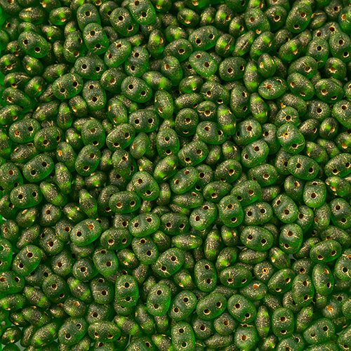 Superduos - Chrysolite Bronze Ice Lined